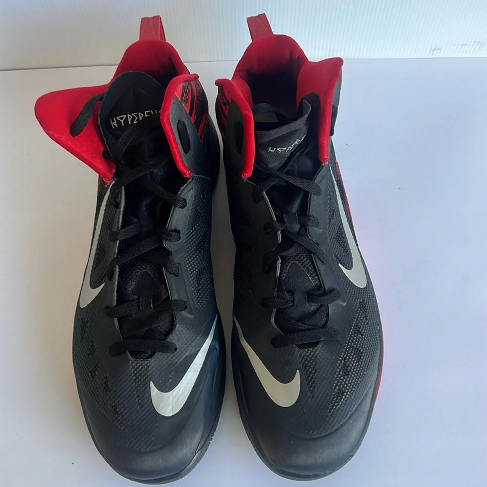 NIKE Zoom Hyperfuse 2013 SIZE 15 Black Red - Picture 2 of 9